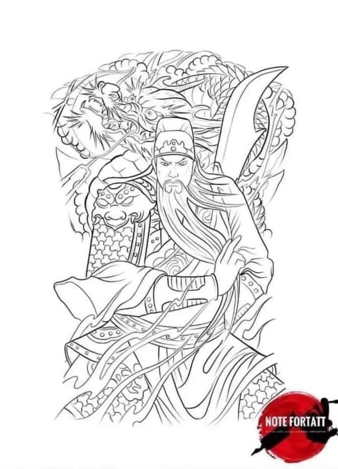 Hình Xăm Ngũ Hổ Tướng - Linh Thú Bảo Vệ 29