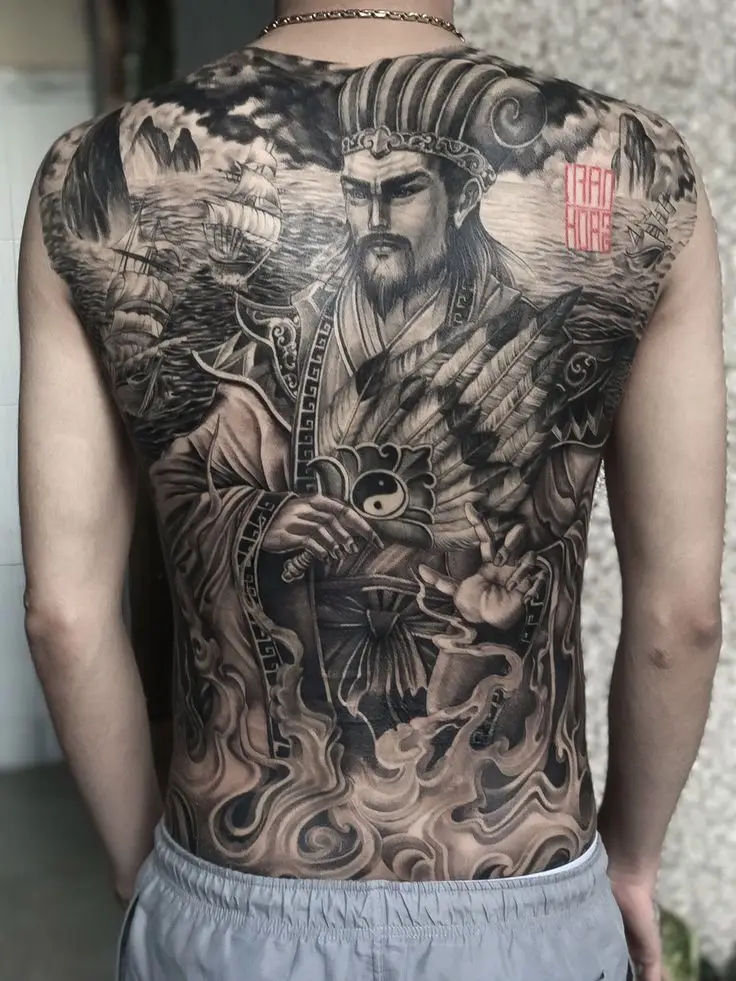Hình Xăm Ngũ Hổ Tướng - Linh Thú Bảo Vệ 36