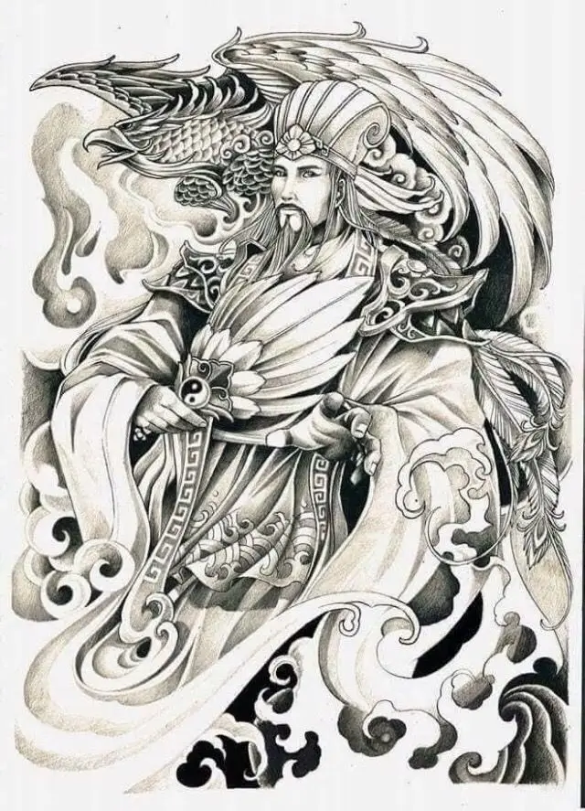 Hình Xăm Ngũ Hổ Tướng - Linh Thú Bảo Vệ 61