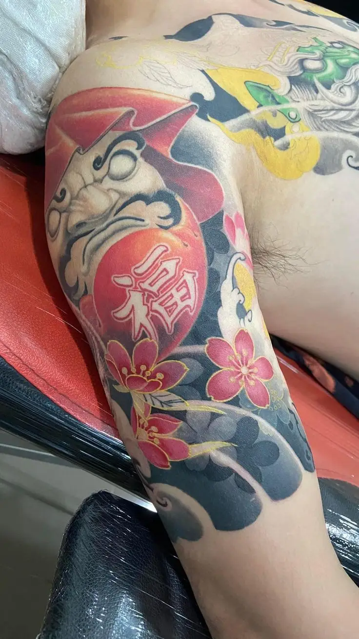 Hình Xăm Nhật Cổ Daruma: Nghệ Thuật và Tâm Linh Trong Văn Hóa Nhật Bản