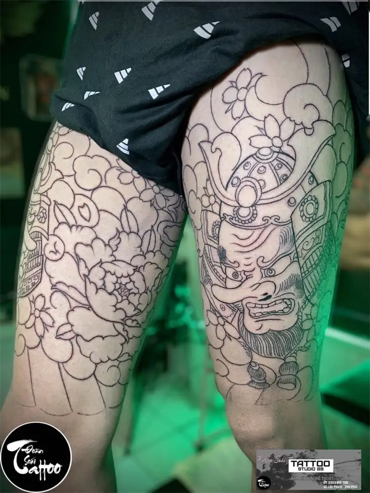 Tổng Hợp Hình Xăm Nhật Cổ Full Đùi Đẹp Nhất