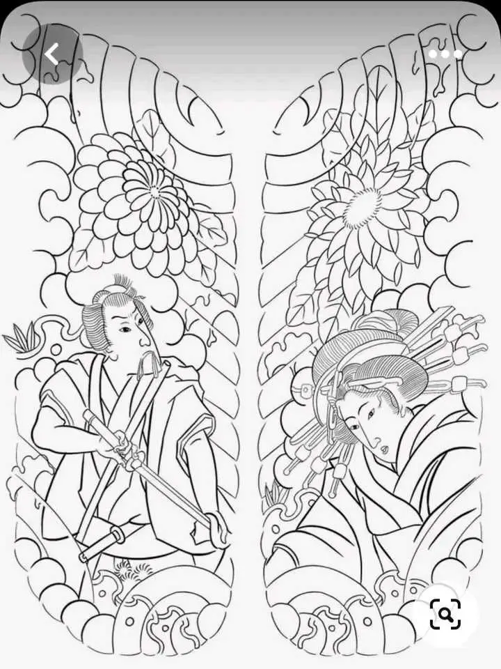 Hình Xăm Nửa Ngực Nhật Cổ - Nghệ Thuật Truyền Thống Gợi Cảm 32