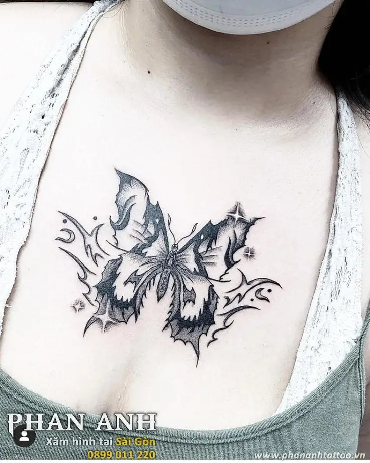 Hình Xăm Ngực Nữ Đẹp và Chất: Gợi Ý Mẫu Mới