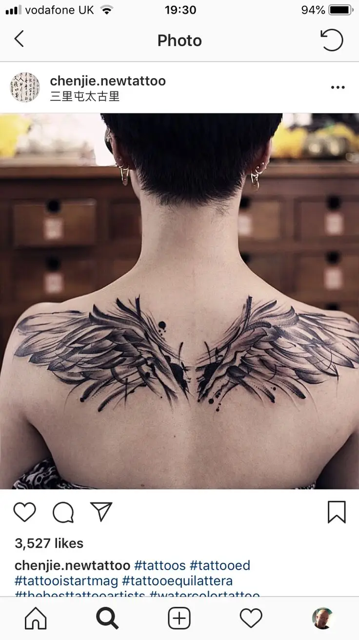 Hình Xăm Đôi Cánh Thiên Thần: Thiết Kế Đẹp và Ý Nghĩa