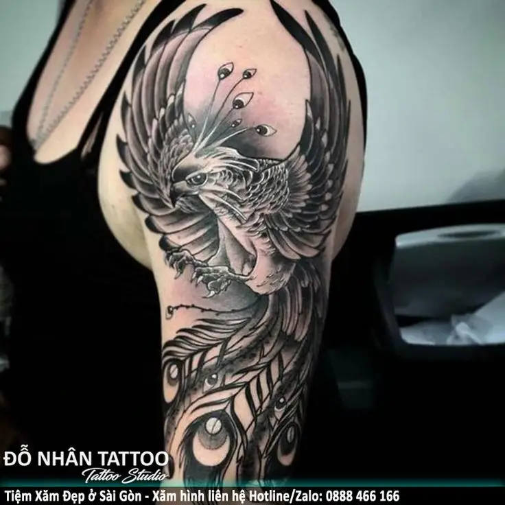 Hình Xăm Phượng Hoàng Cho Nam: Ý Nghĩa và Hình Ảnh Đẹp 29