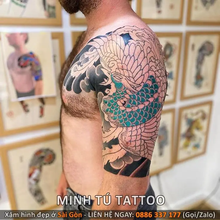 Hình Xăm Phượng Hoàng Cho Nam: Ý Nghĩa và Hình Ảnh Đẹp 39