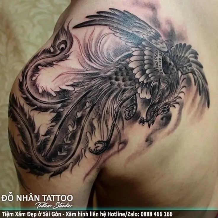 Hình Xăm Phượng Hoàng Cho Nam: Ý Nghĩa và Hình Ảnh Đẹp 42