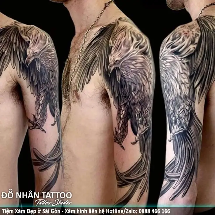 Hình Xăm Phượng Hoàng Cho Nam: Ý Nghĩa và Hình Ảnh Đẹp 47