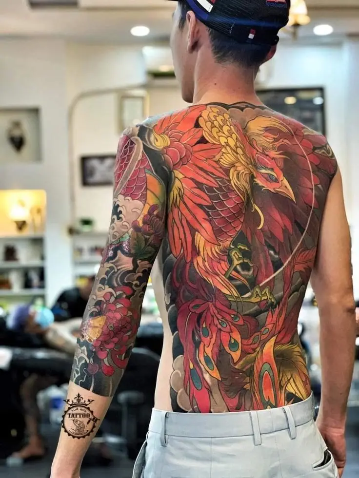 Hình Xăm Phượng Hoàng Cho Nam: Ý Nghĩa và Hình Ảnh Đẹp 52