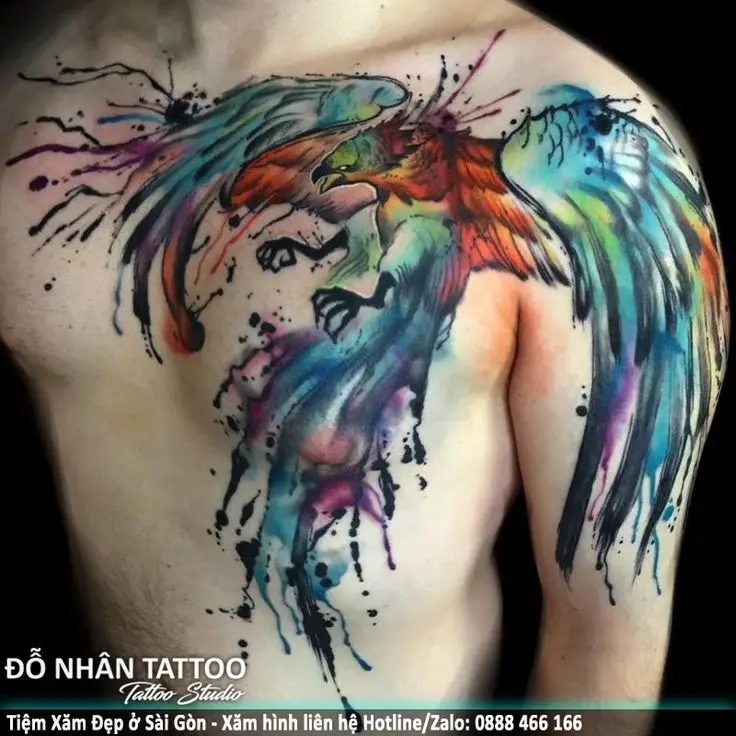 Hình Xăm Phượng Hoàng Cho Nam: Ý Nghĩa và Hình Ảnh Đẹp 56