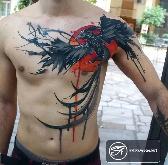 Hình Xăm Phượng Hoàng Cho Nam: Ý Nghĩa và Hình Ảnh Đẹp 59