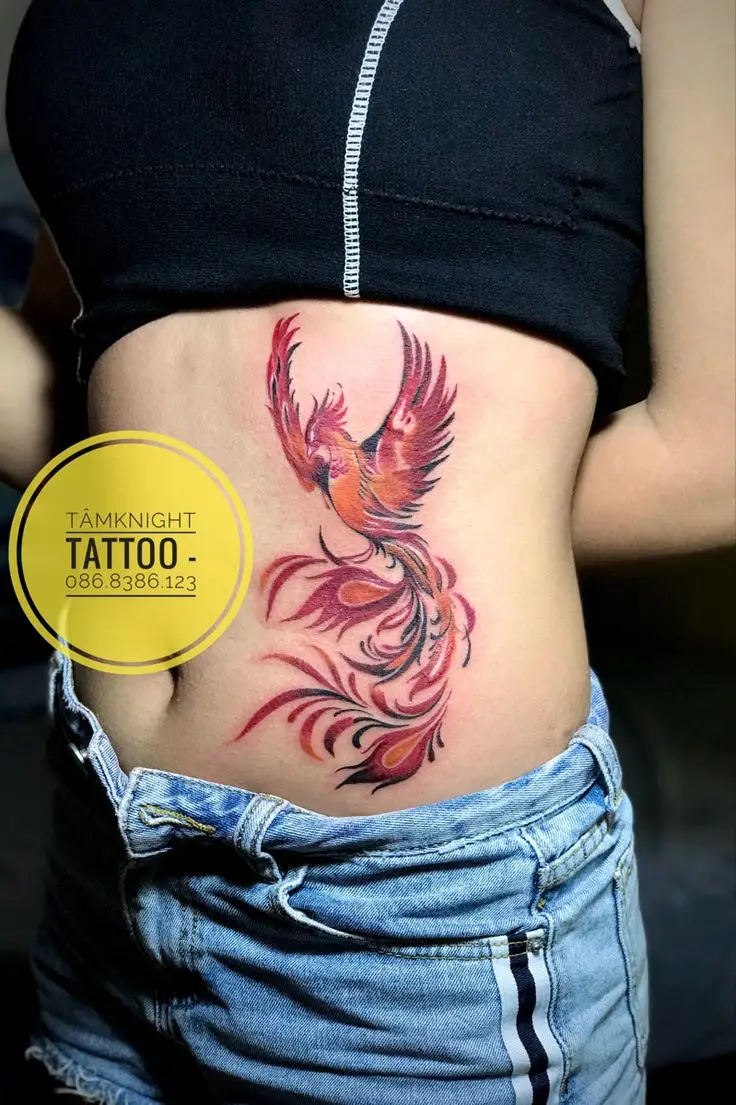 Khám Phá Hình Xăm Phượng Hoàng Nữ - Biểu Tượng Của Sự Tái Sinh 2