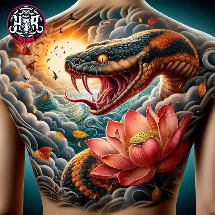 Hình Xăm Rắn Full Lưng: Hình Ảnh Bí Ẩn và Hấp Dẫn 45