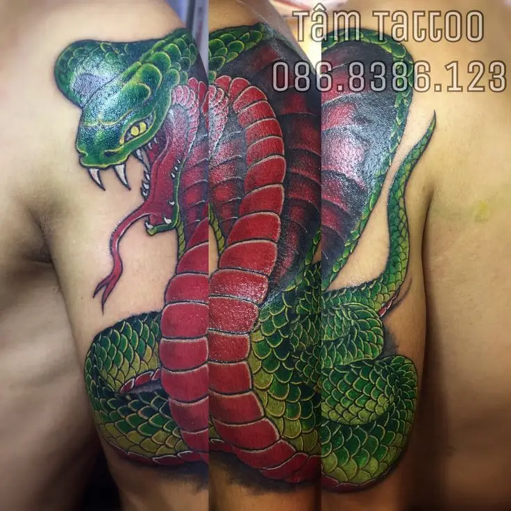 Tìm Hiểu Hình Xăm Rắn Hổ Mang Cực Chất 6