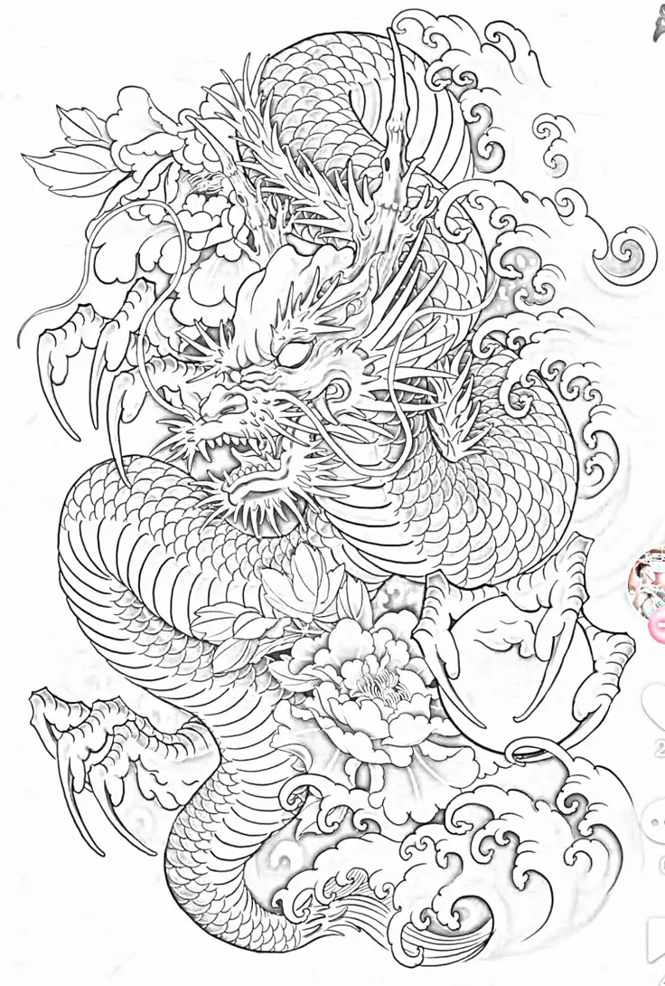 Hình Xăm Rồng Full Chân - Những Mẫu Hình Ấn Tượng Nhất 45