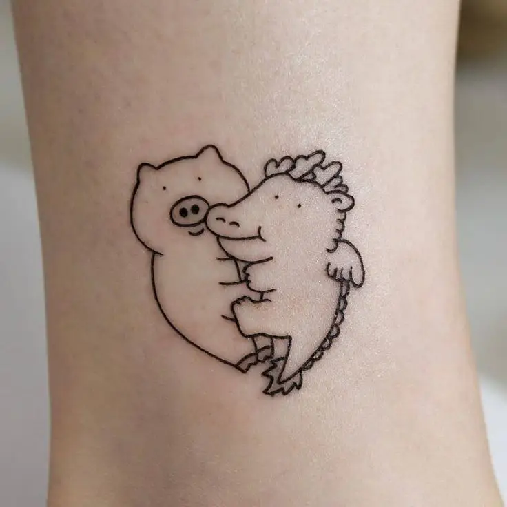 Hình Xăm Rồng Mini Cute: Sức Mạnh và Đáng Yêu Trong Một