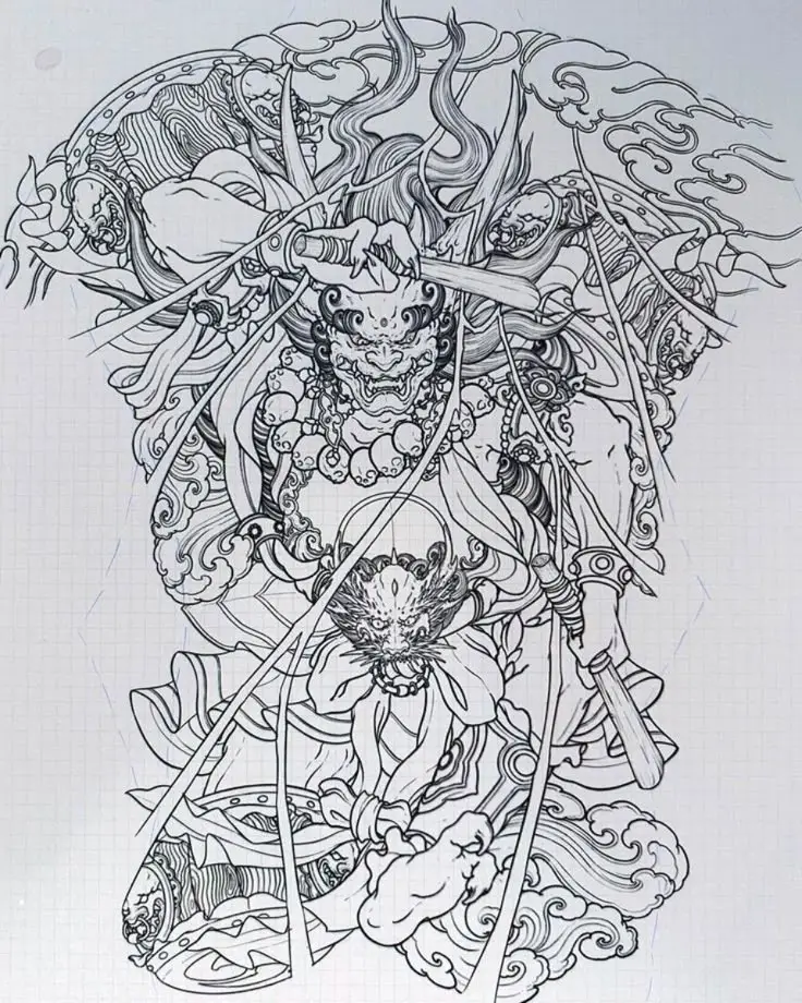 Khám Phá Hình Xăm Samurai Full Lưng Ấn Tượng 11