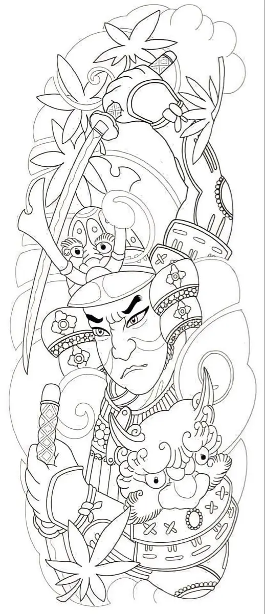 Hình Xăm Samurai Nhật Cổ: Biểu Tượng Của Danh Dự Và Tự Do 32