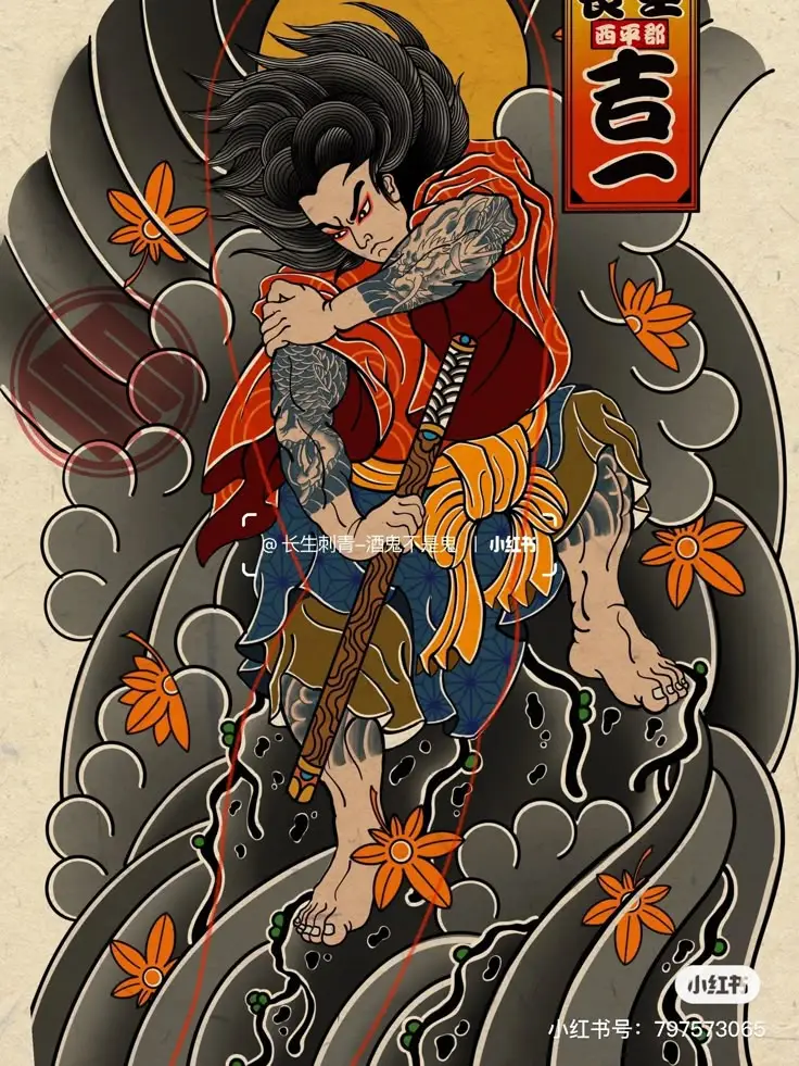 Hình Xăm Samurai Nhật Cổ: Biểu Tượng Của Danh Dự Và Tự Do 34