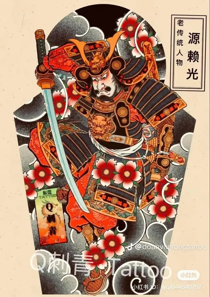 Hình Xăm Samurai Nhật Cổ Full Chân: 50+ Mẫu Hình Đẹp Cho Bạn