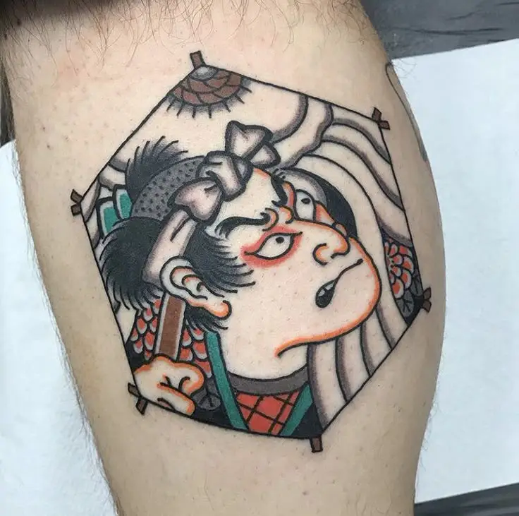 Khám Phá Hình Xăm Samurai Nhật Cổ Mini Thời Thượng 1