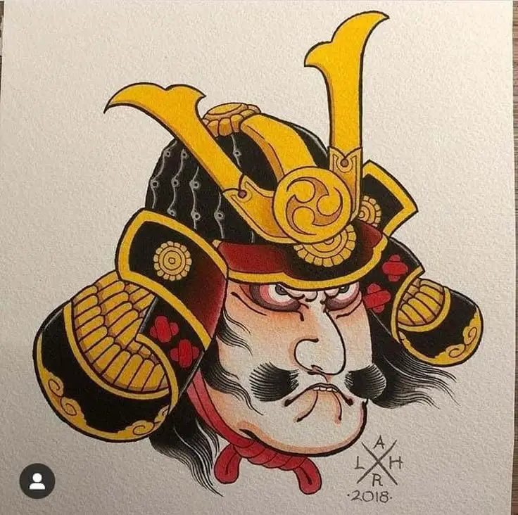 Khám Phá Hình Xăm Samurai Nhật Cổ Mini Thời Thượng 4