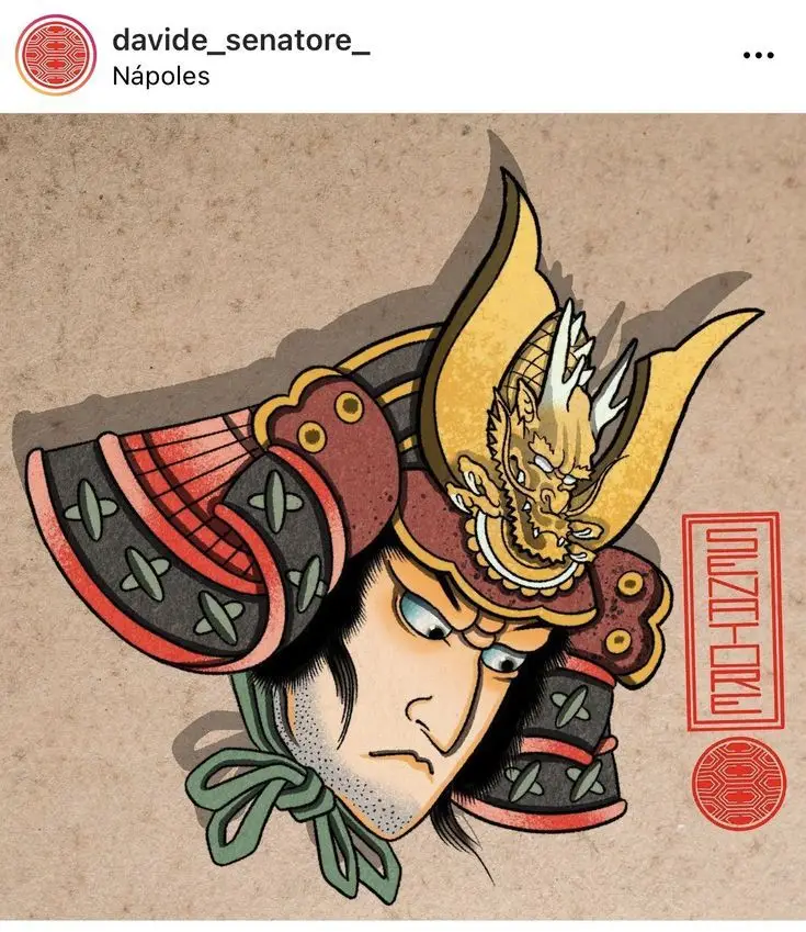 Khám Phá Hình Xăm Samurai Nhật Cổ Mini Thời Thượng 14
