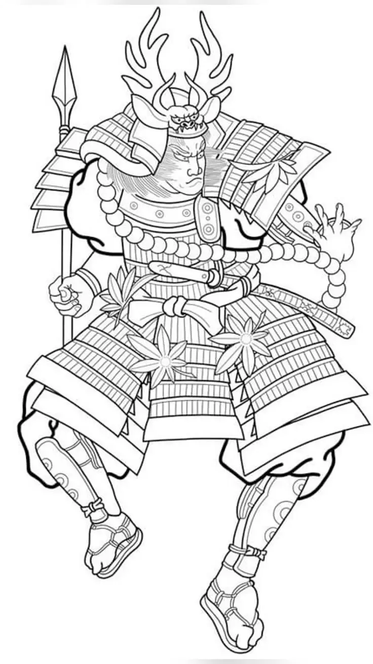 Khám Phá Hình Xăm Samurai Nhật Cổ Mini Thời Thượng 38