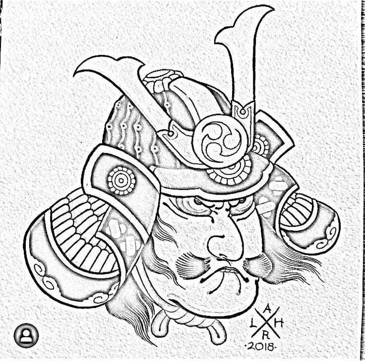 Khám Phá Hình Xăm Samurai Nhật Cổ Mini Thời Thượng 46