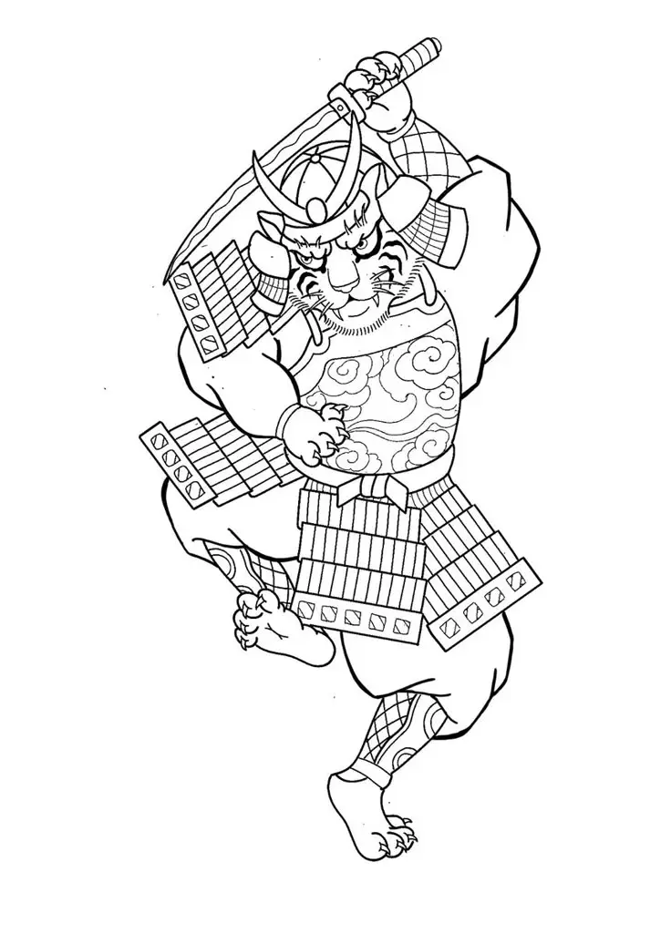 Khám Phá Hình Xăm Samurai Nhật Cổ Mini Thời Thượng 55