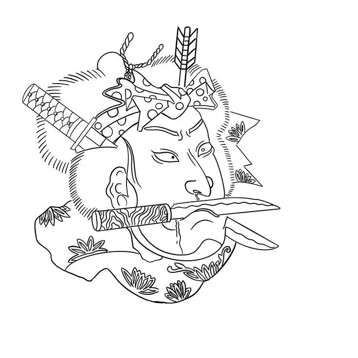 Khám Phá Hình Xăm Samurai Nhật Cổ Mini Thời Thượng 68