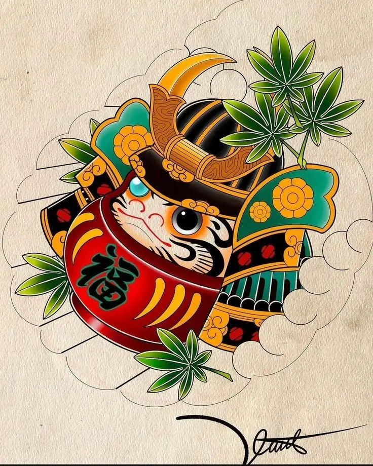 Khám Phá Hình Xăm Samurai Nhật Cổ Mini Thời Thượng 69