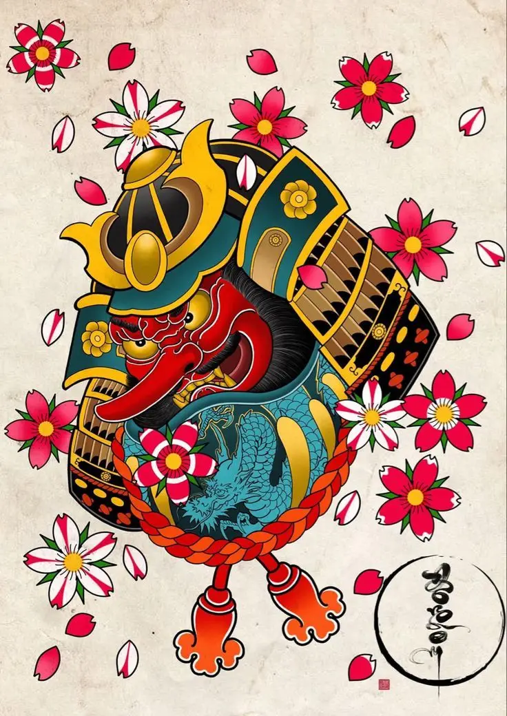 Khám Phá Hình Xăm Samurai Nhật Cổ Mini Thời Thượng 70