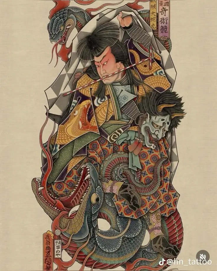 Khám Phá Hình Xăm Tướng Nhật Cổ: 50+ Hình Ảnh Ấn Tượng