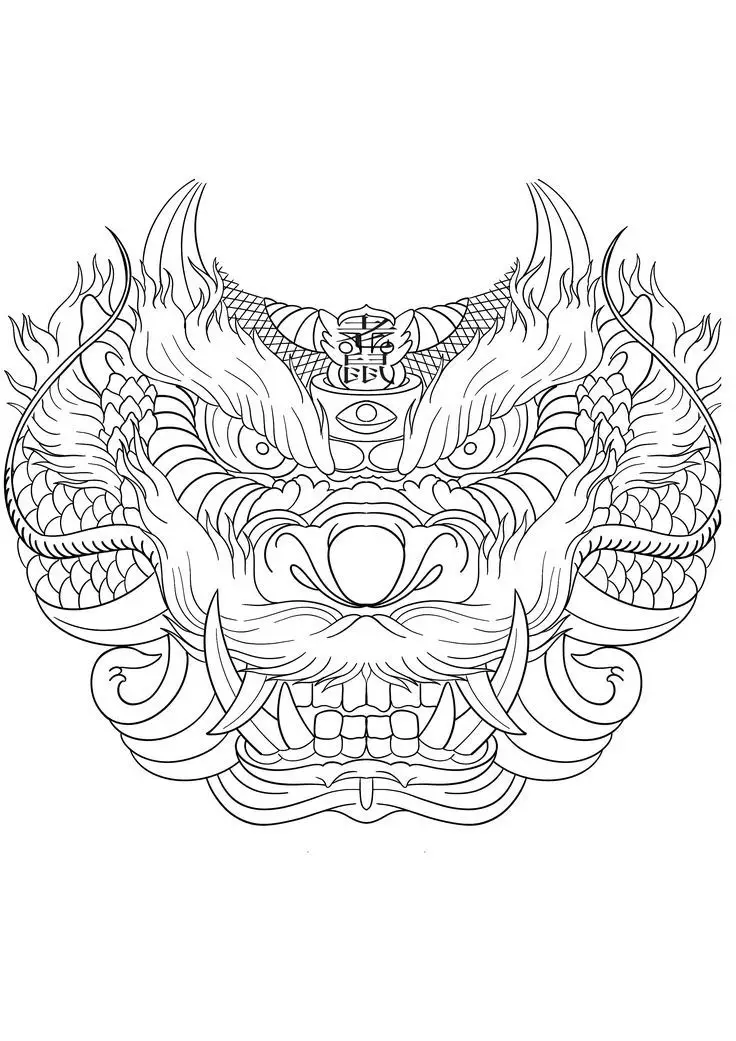 Khung Hình Xăm Kỳ Lân - Sự Sang Trọng và Bí Ẩn 4