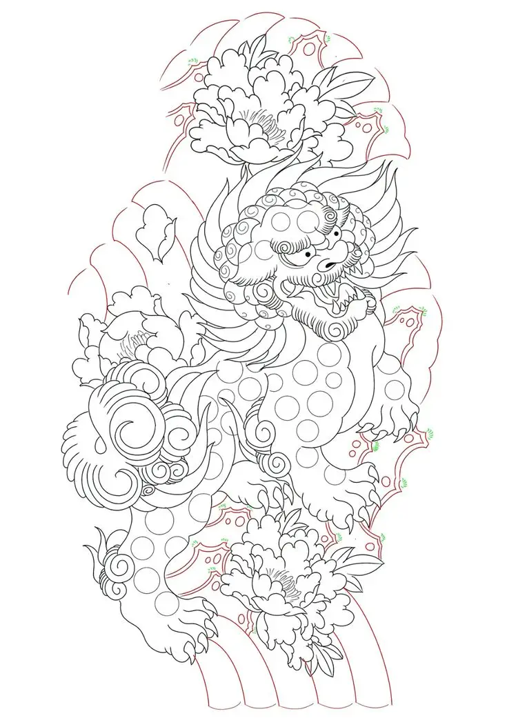 Khung Hình Xăm Kỳ Lân - Sự Sang Trọng và Bí Ẩn 9