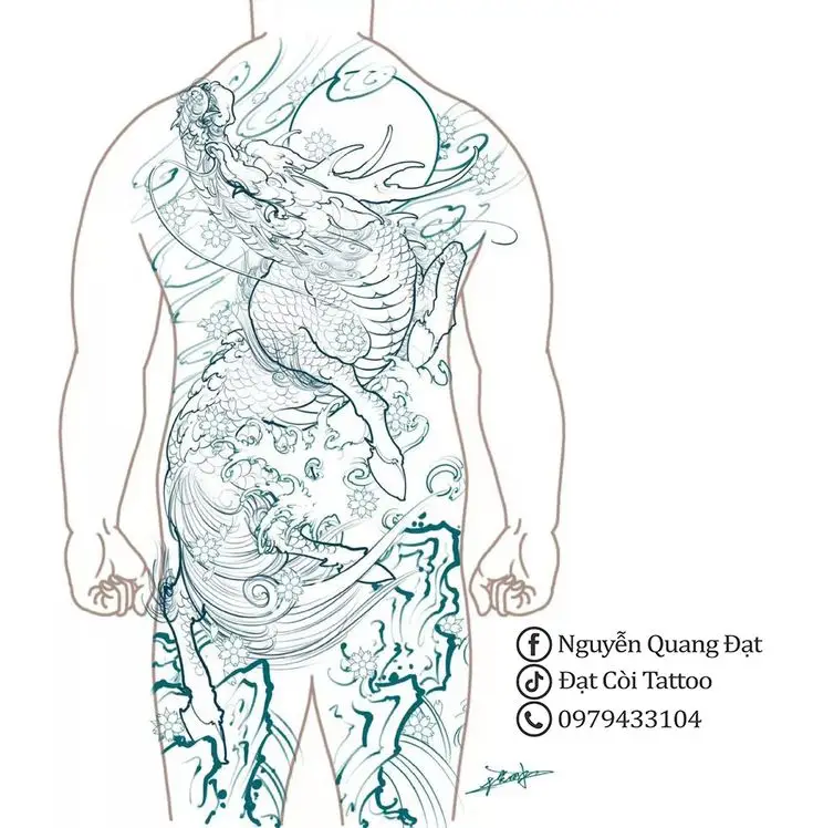 Khung Hình Xăm Kỳ Lân - Sự Sang Trọng và Bí Ẩn 36