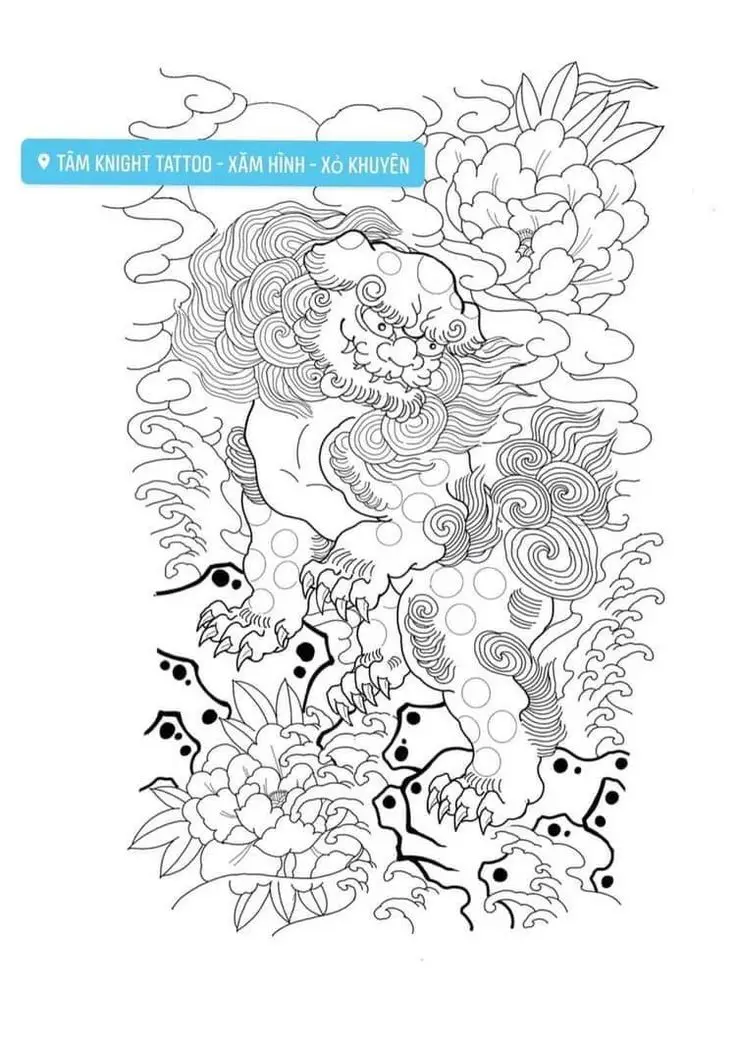 Khung Hình Xăm Kỳ Lân - Sự Sang Trọng và Bí Ẩn 37
