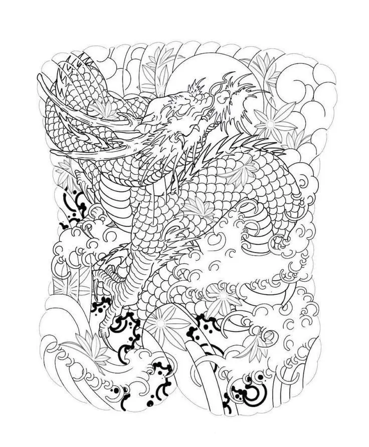 Khung Hình Xăm Kỳ Lân - Sự Sang Trọng và Bí Ẩn 48