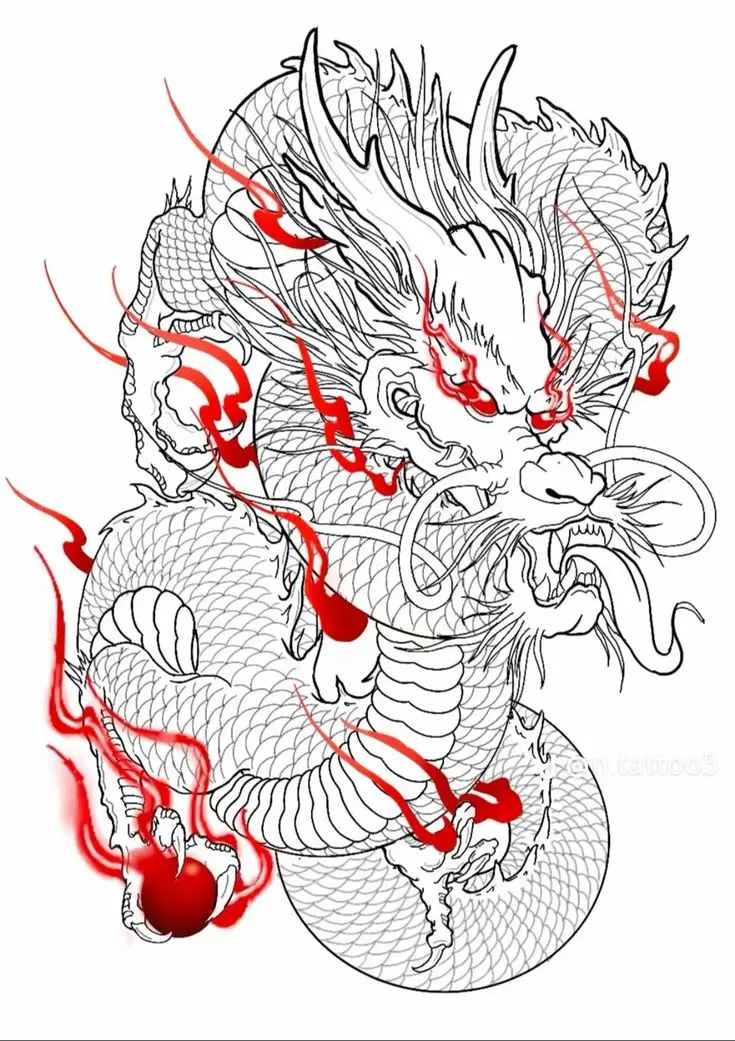 Mẫu Hình Xăm Rồng Đẹp – Sự Kết Hợp Giữa Truyền Thống và Đương Đại