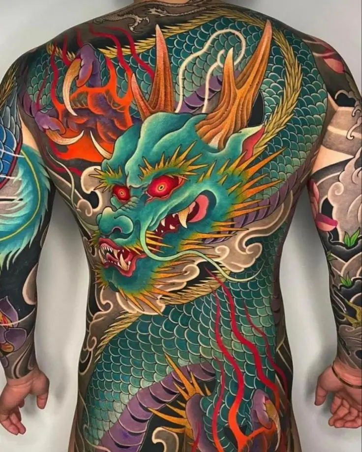 Mẫu Hình Xăm Rồng Đẹp - Sự Kết Hợp Giữa Truyền Thống và Đương Đại 39