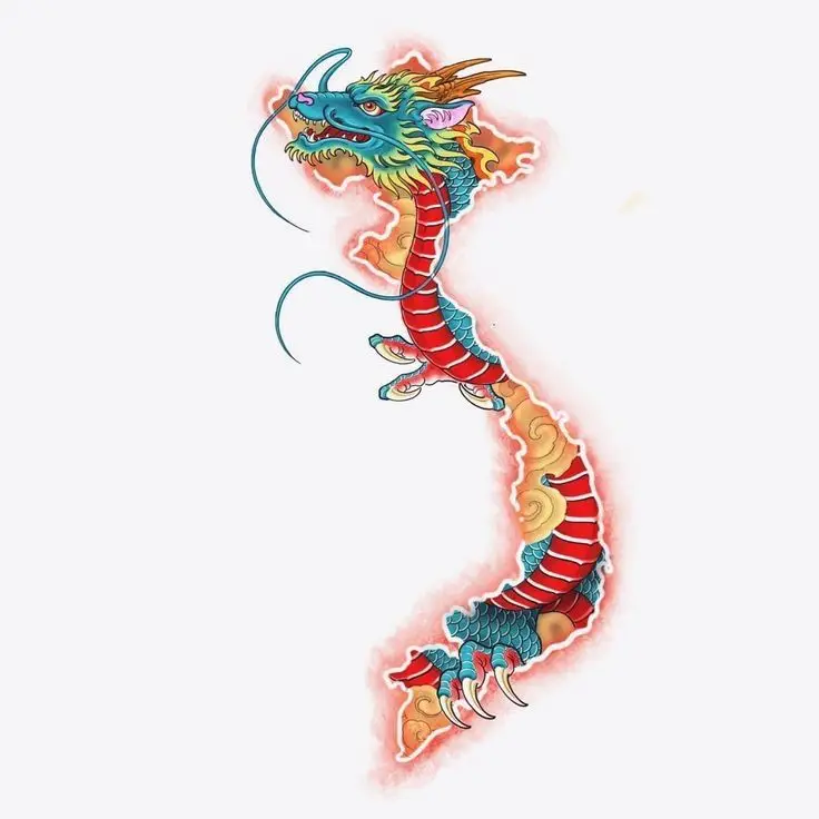 Mẫu Hình Xăm Rồng Đẹp - Sự Kết Hợp Giữa Truyền Thống và Đương Đại 51