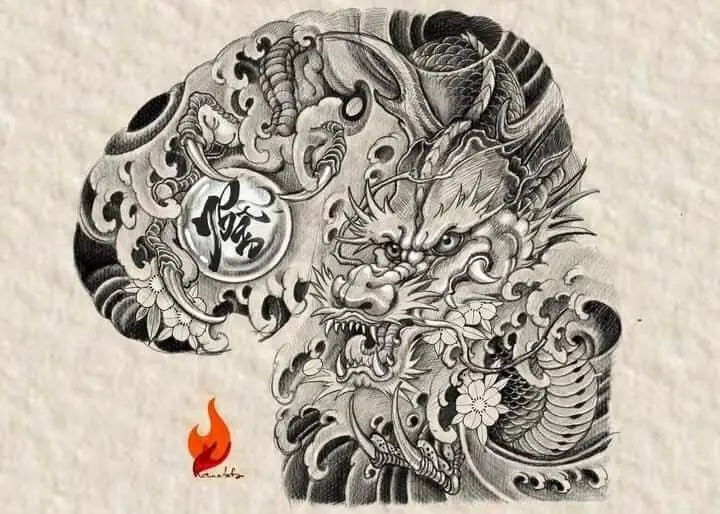 Mẫu Hình Xăm Rồng Đẹp - Sự Kết Hợp Giữa Truyền Thống và Đương Đại 61