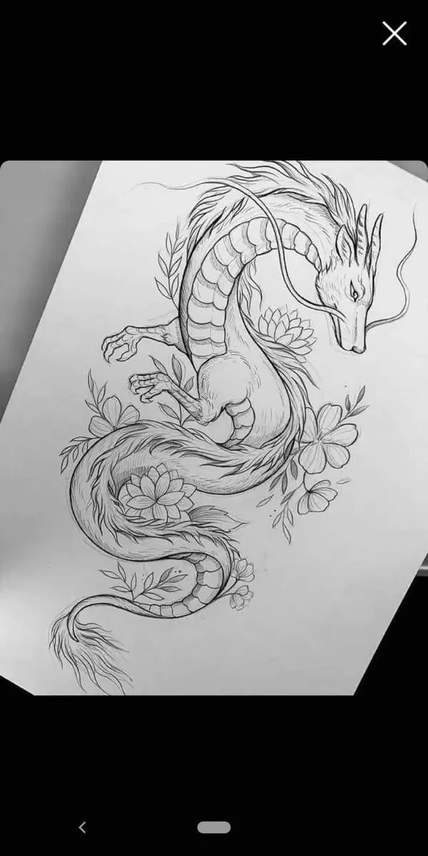 Mẫu Hình Xăm Rồng Đẹp - Sự Kết Hợp Giữa Truyền Thống và Đương Đại 65