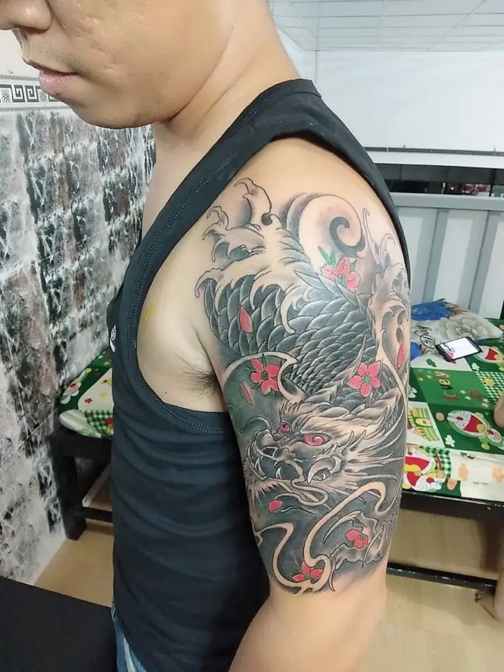 Những Hình Xăm Cá Kép Hóa Rồng Đẹp Nhất: Nghệ Thuật và Ý Nghĩa