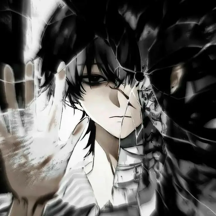 Sad Boy Avatar Anime Đen Trắng Đầy Cảm Xúc