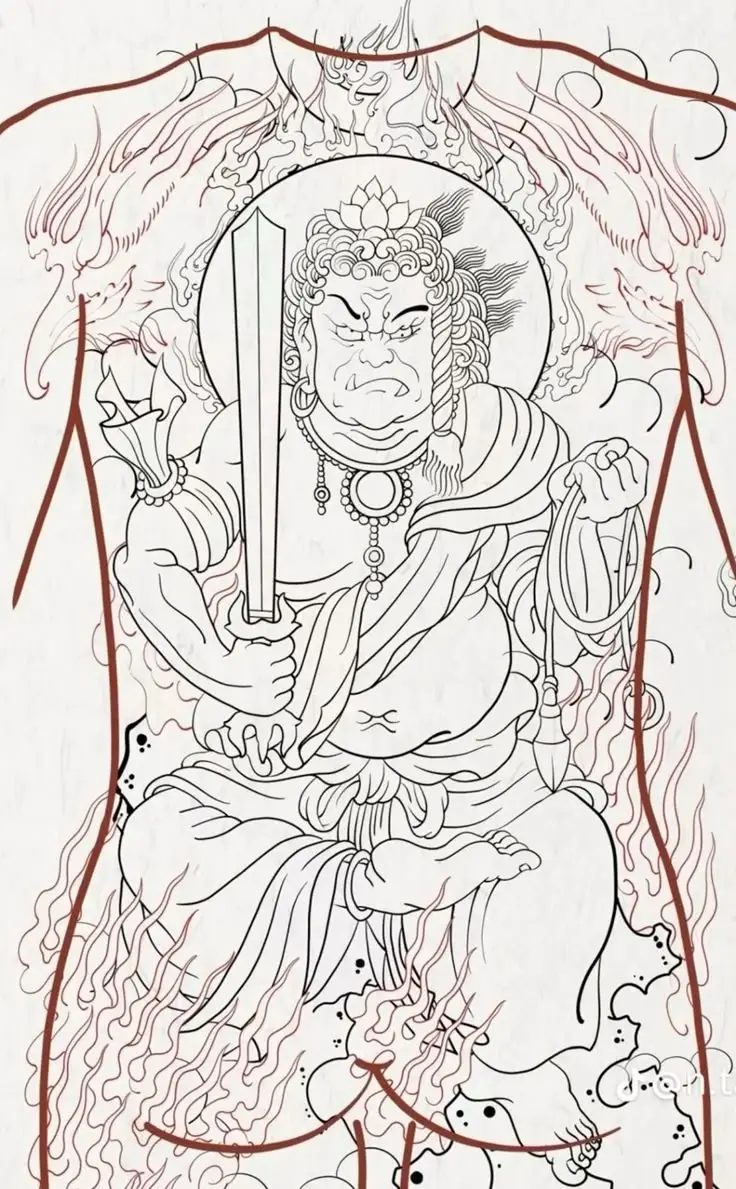 Xăm Bất Động Minh Vương – Biểu Tượng Tâm Linh Mạnh Mẽ